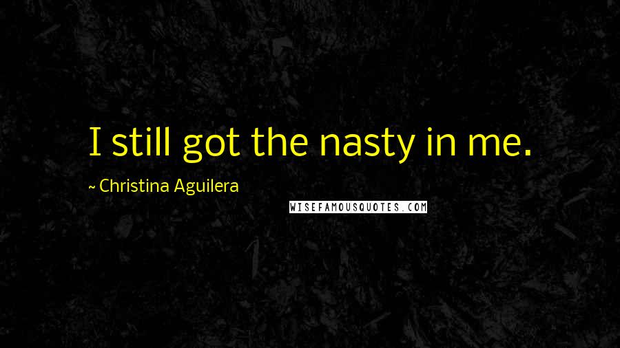 Christina Aguilera Quotes: I still got the nasty in me.