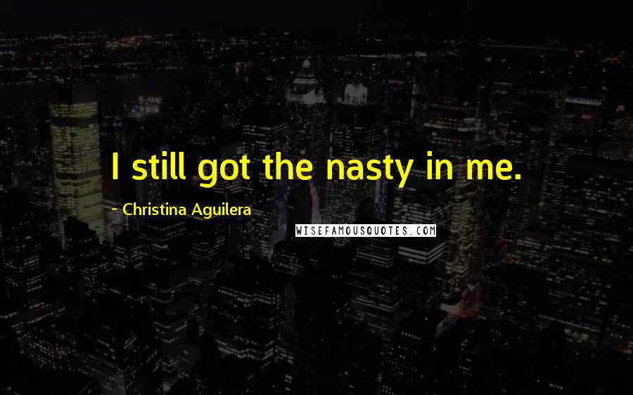 Christina Aguilera Quotes: I still got the nasty in me.