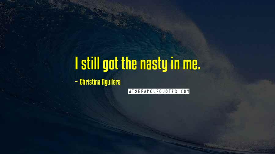 Christina Aguilera Quotes: I still got the nasty in me.