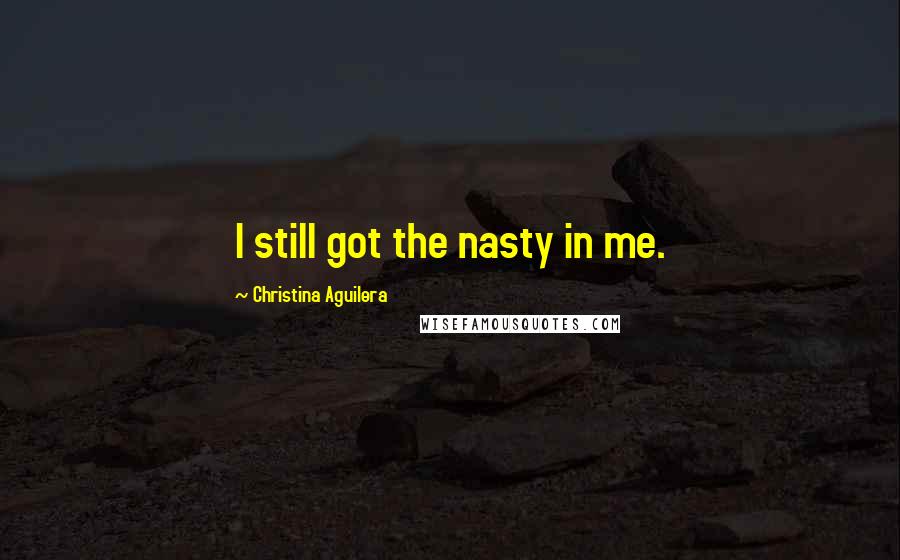 Christina Aguilera Quotes: I still got the nasty in me.