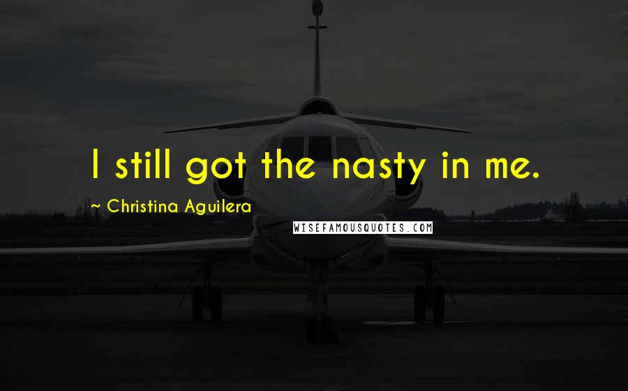 Christina Aguilera Quotes: I still got the nasty in me.