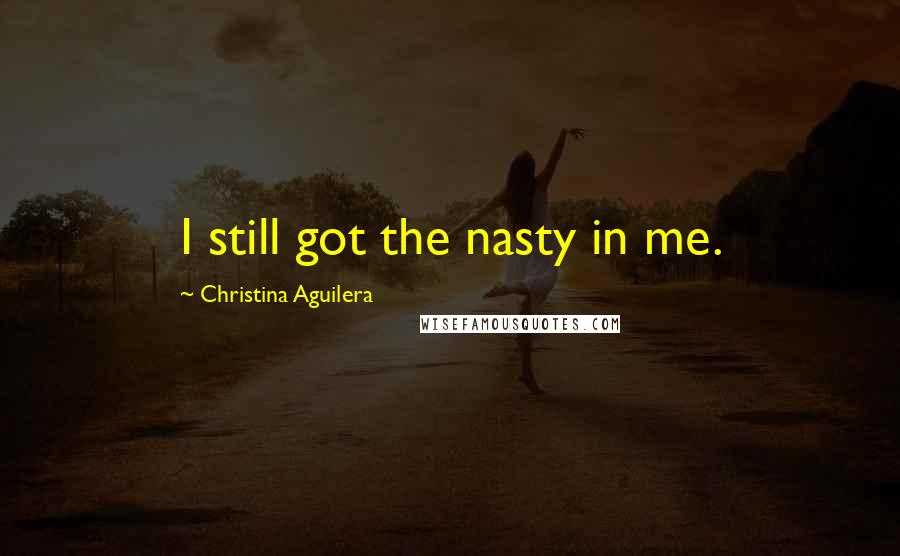 Christina Aguilera Quotes: I still got the nasty in me.