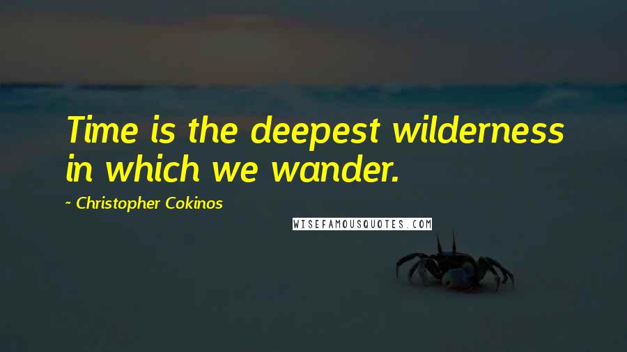 Christopher Cokinos Quotes: Time is the deepest wilderness in which we wander.