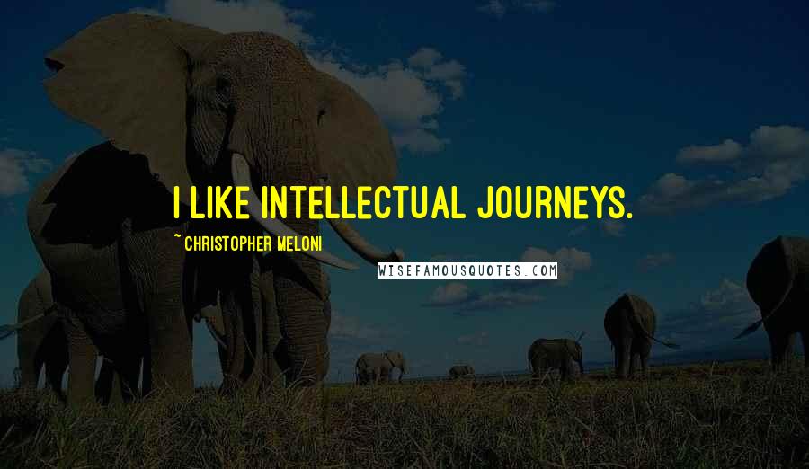 Christopher Meloni Quotes: I like intellectual journeys.