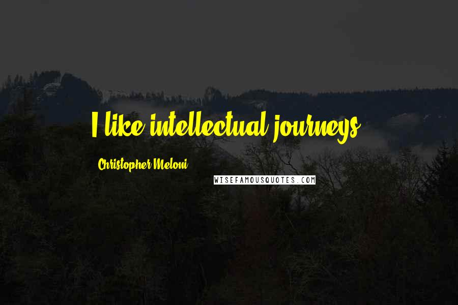 Christopher Meloni Quotes: I like intellectual journeys.