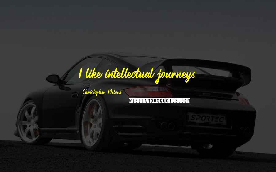 Christopher Meloni Quotes: I like intellectual journeys.