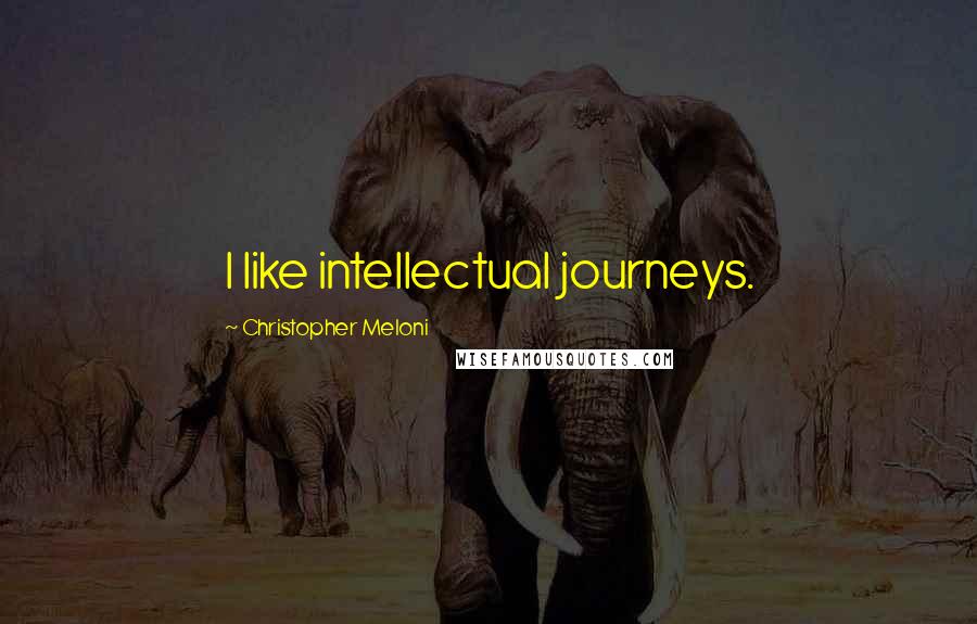 Christopher Meloni Quotes: I like intellectual journeys.