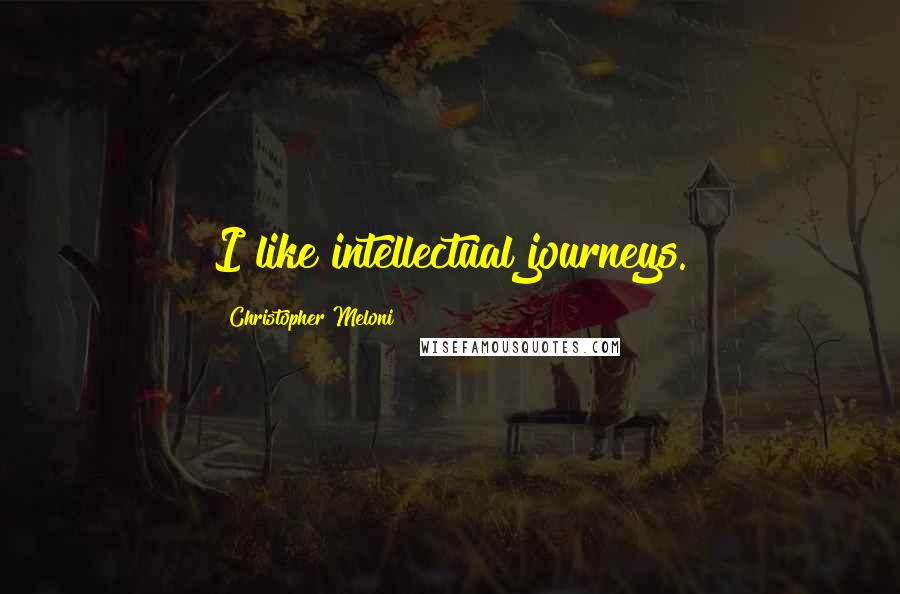 Christopher Meloni Quotes: I like intellectual journeys.