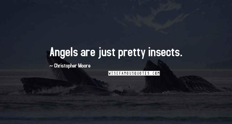 Christopher Moore Quotes: Angels are just pretty insects.