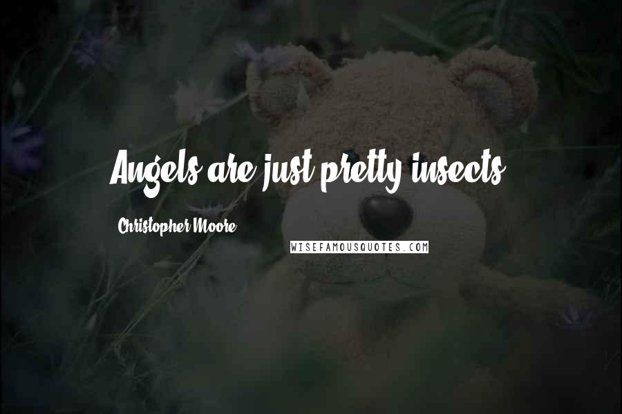 Christopher Moore Quotes: Angels are just pretty insects.