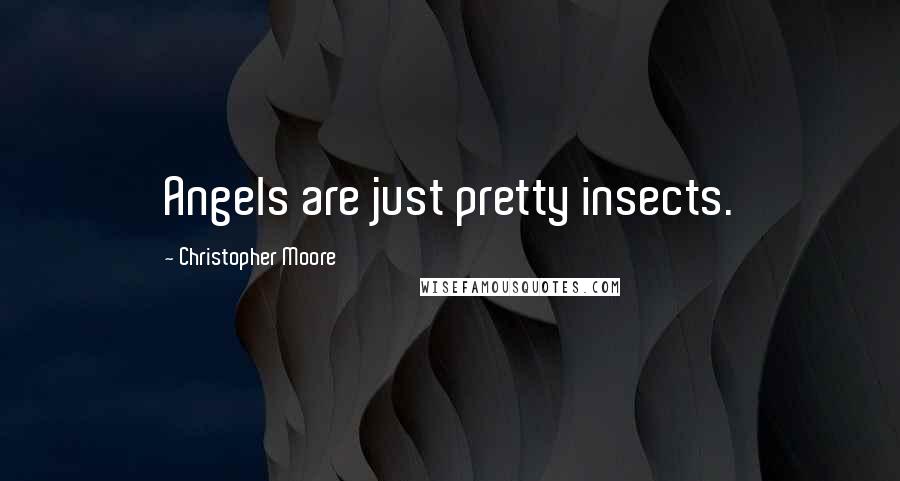 Christopher Moore Quotes: Angels are just pretty insects.