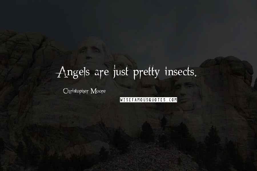 Christopher Moore Quotes: Angels are just pretty insects.