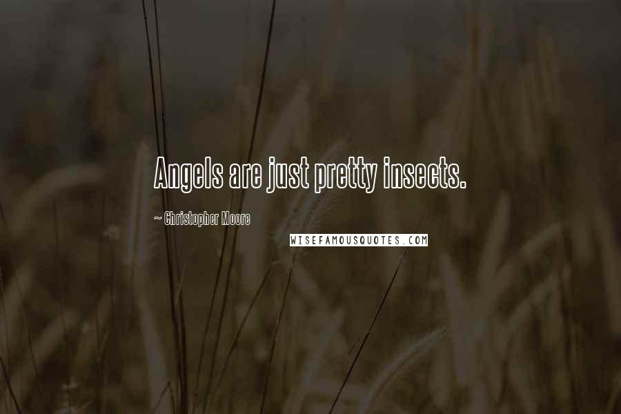 Christopher Moore Quotes: Angels are just pretty insects.