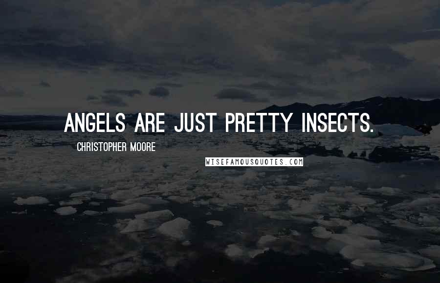 Christopher Moore Quotes: Angels are just pretty insects.