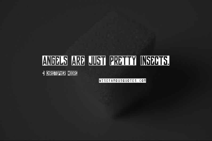 Christopher Moore Quotes: Angels are just pretty insects.