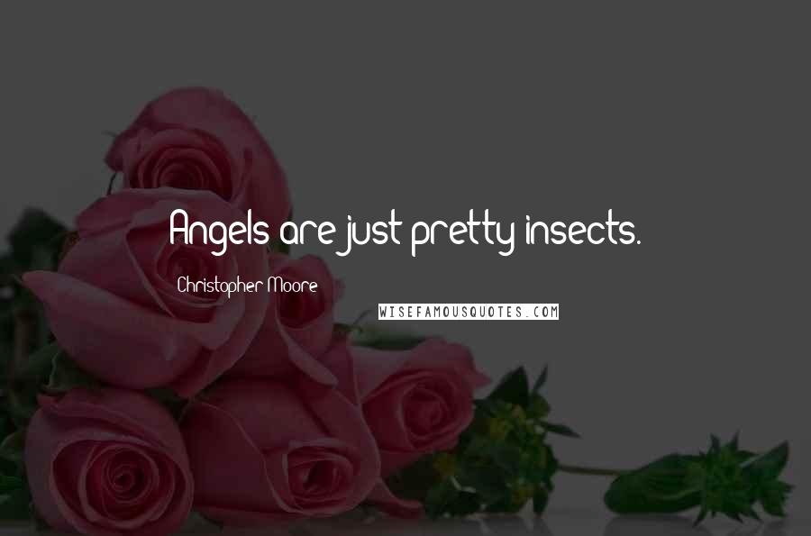 Christopher Moore Quotes: Angels are just pretty insects.