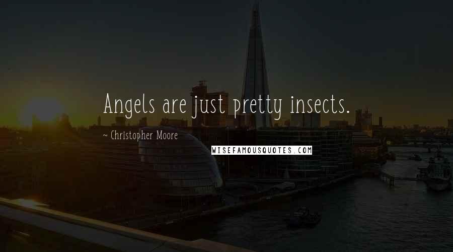 Christopher Moore Quotes: Angels are just pretty insects.