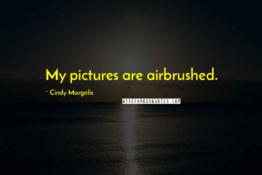 Cindy Margolis Quotes: My pictures are airbrushed.