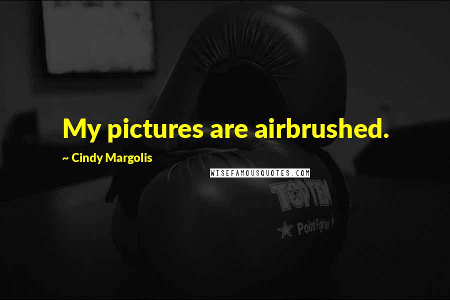 Cindy Margolis Quotes: My pictures are airbrushed.