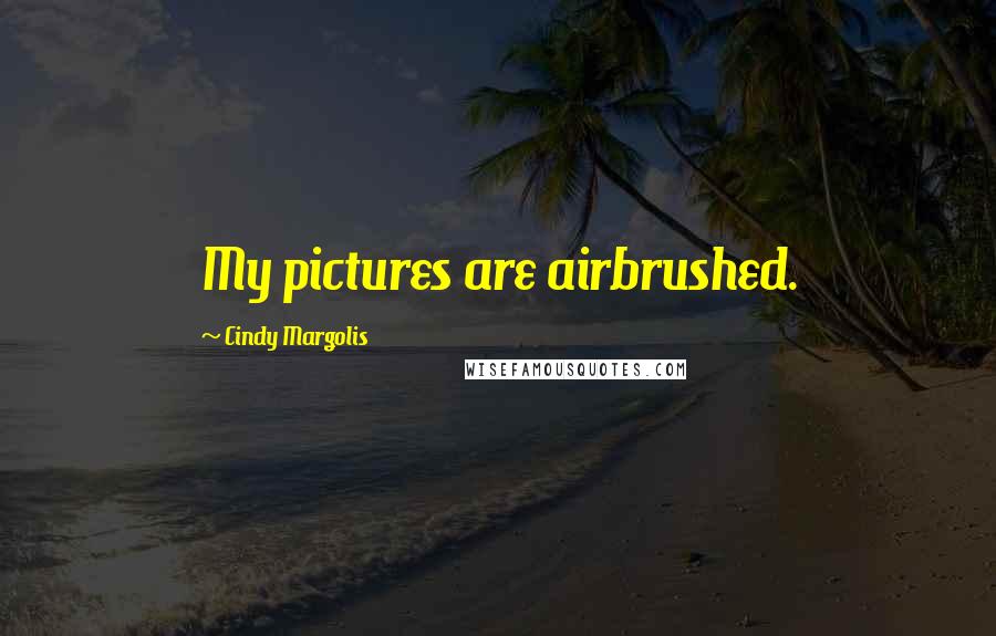 Cindy Margolis Quotes: My pictures are airbrushed.