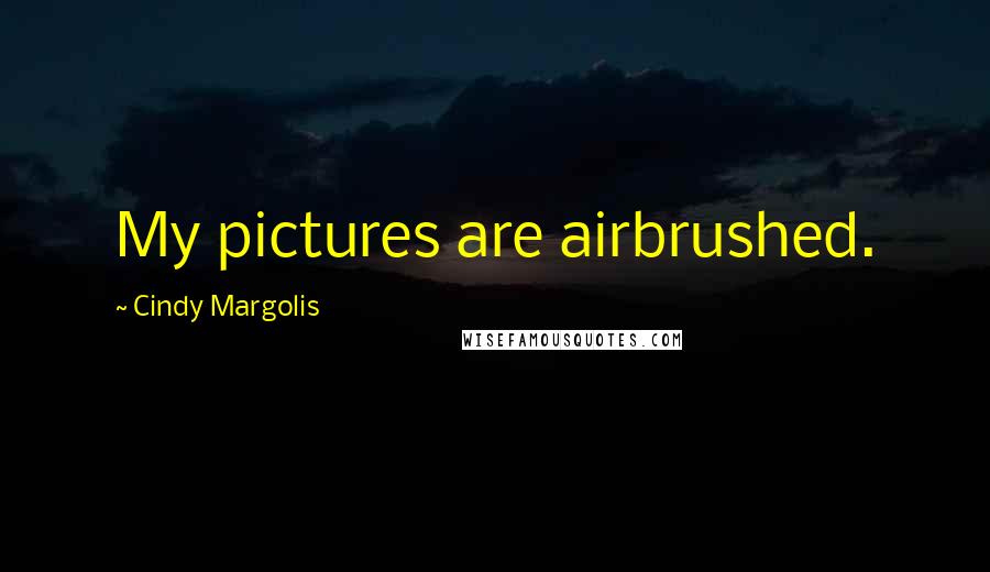 Cindy Margolis Quotes: My pictures are airbrushed.