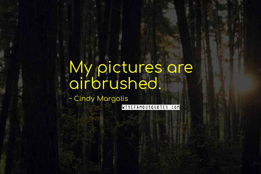 Cindy Margolis Quotes: My pictures are airbrushed.
