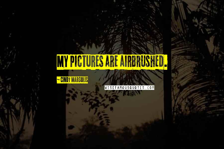Cindy Margolis Quotes: My pictures are airbrushed.
