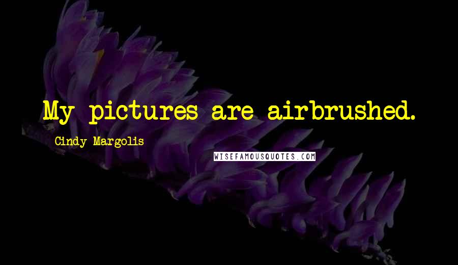 Cindy Margolis Quotes: My pictures are airbrushed.
