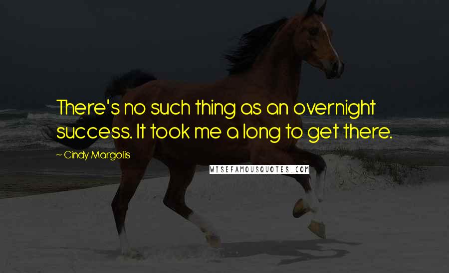 Cindy Margolis Quotes: There's no such thing as an overnight success. It took me a long to get there.