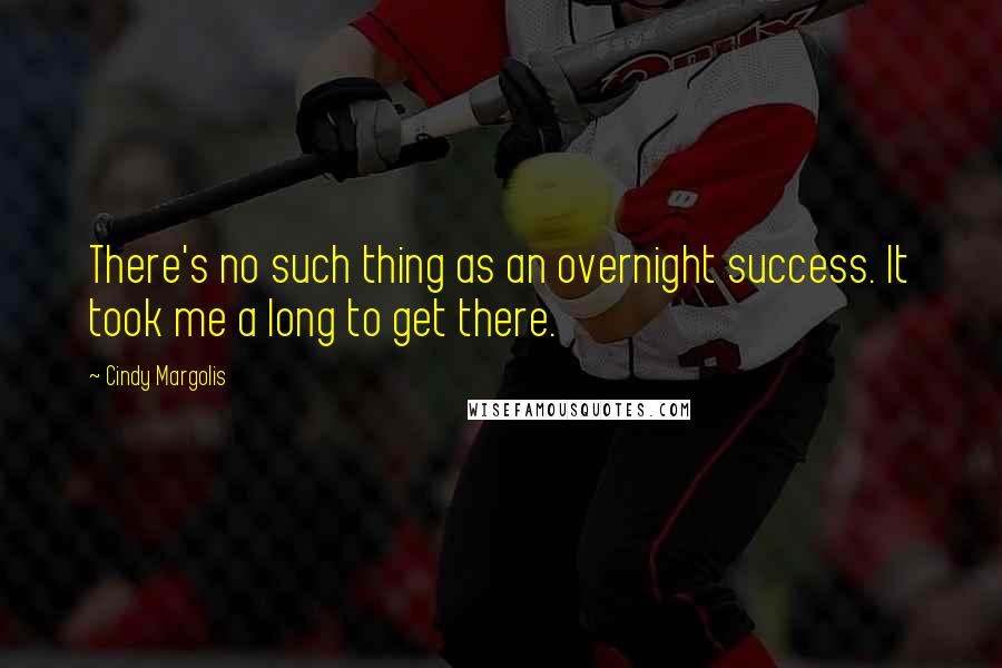 Cindy Margolis Quotes: There's no such thing as an overnight success. It took me a long to get there.
