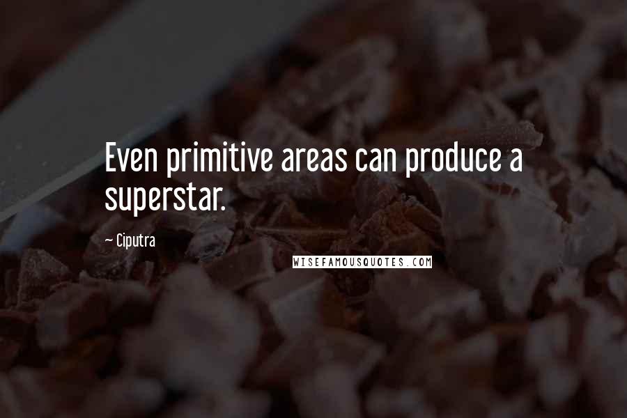 Ciputra Quotes: Even primitive areas can produce a superstar.