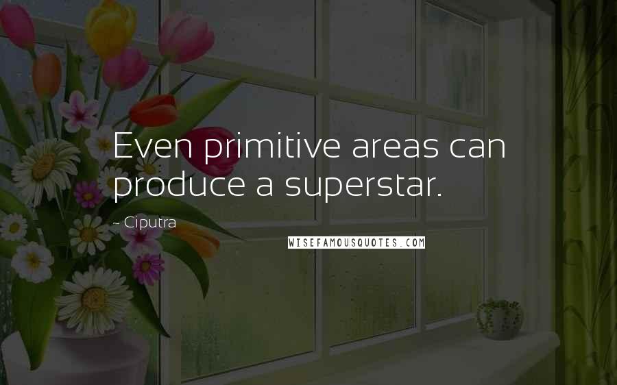 Ciputra Quotes: Even primitive areas can produce a superstar.