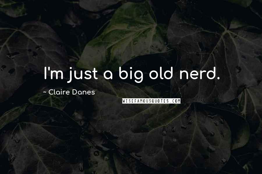 Claire Danes Quotes: I'm just a big old nerd.