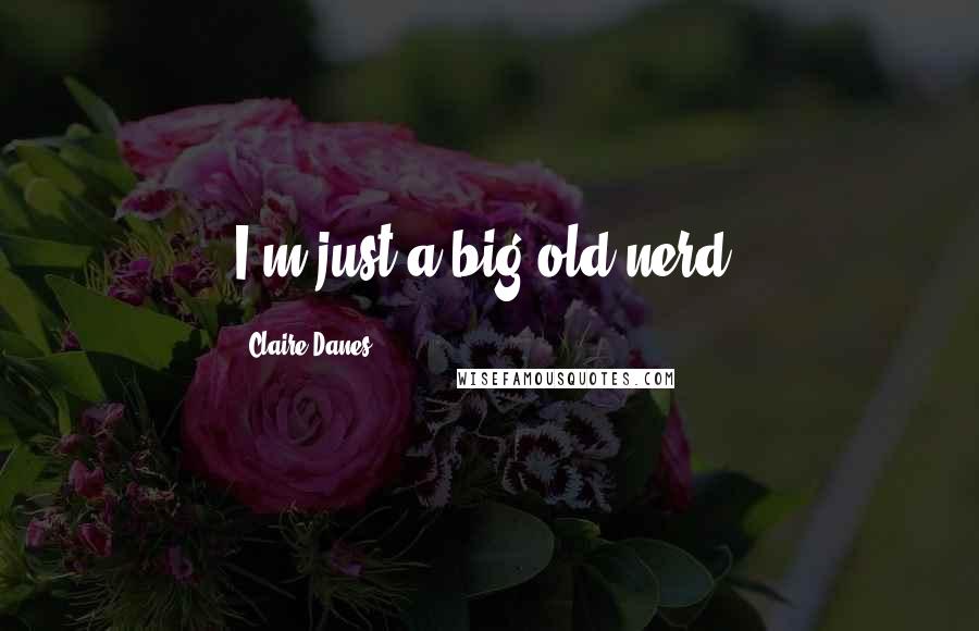 Claire Danes Quotes: I'm just a big old nerd.