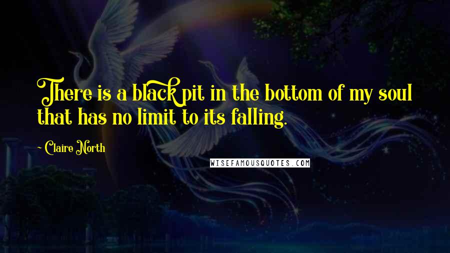 Claire North Quotes: There is a black pit in the bottom of my soul that has no limit to its falling.