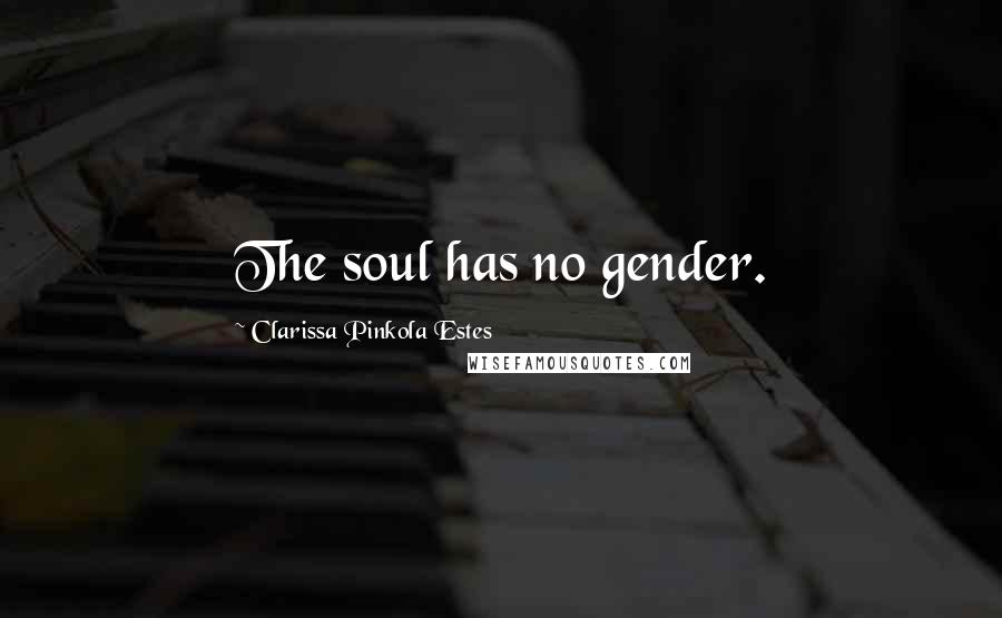 Clarissa Pinkola Estes Quotes: The soul has no gender.