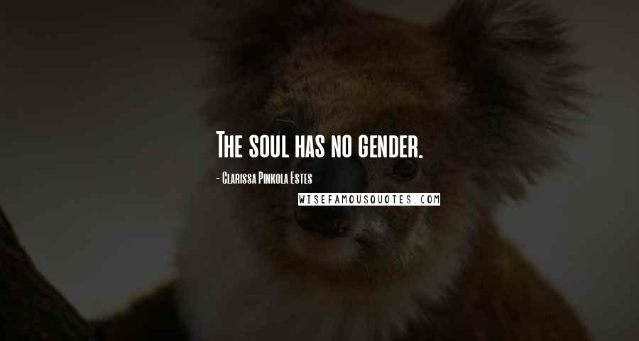 Clarissa Pinkola Estes Quotes: The soul has no gender.