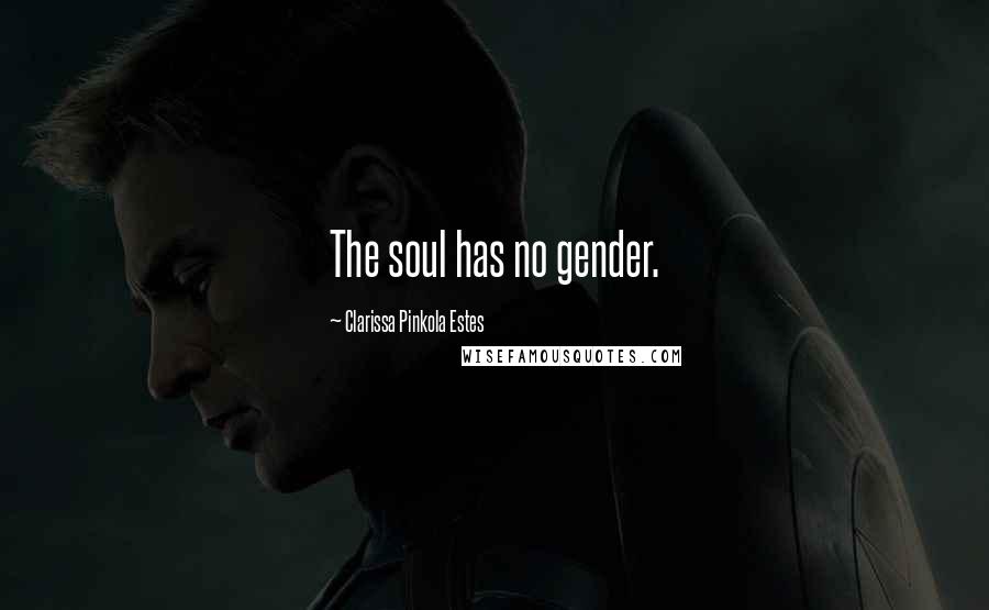 Clarissa Pinkola Estes Quotes: The soul has no gender.