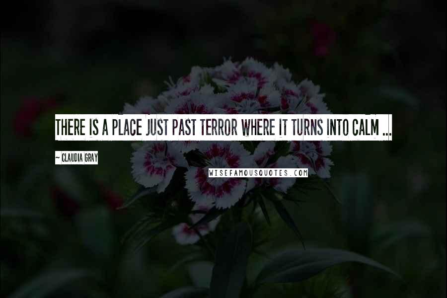 Claudia Gray Quotes: There is a place just past terror where it turns into calm ...
