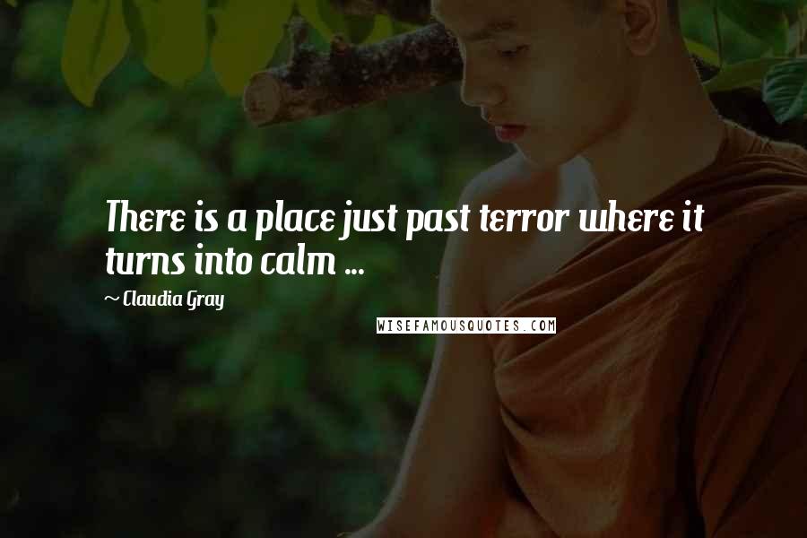 Claudia Gray Quotes: There is a place just past terror where it turns into calm ...