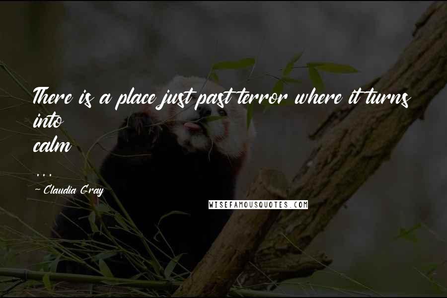 Claudia Gray Quotes: There is a place just past terror where it turns into calm ...