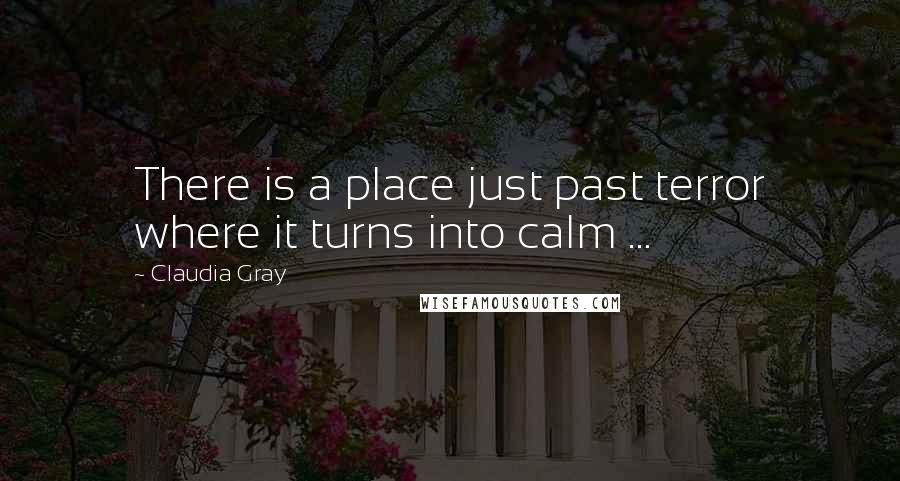Claudia Gray Quotes: There is a place just past terror where it turns into calm ...