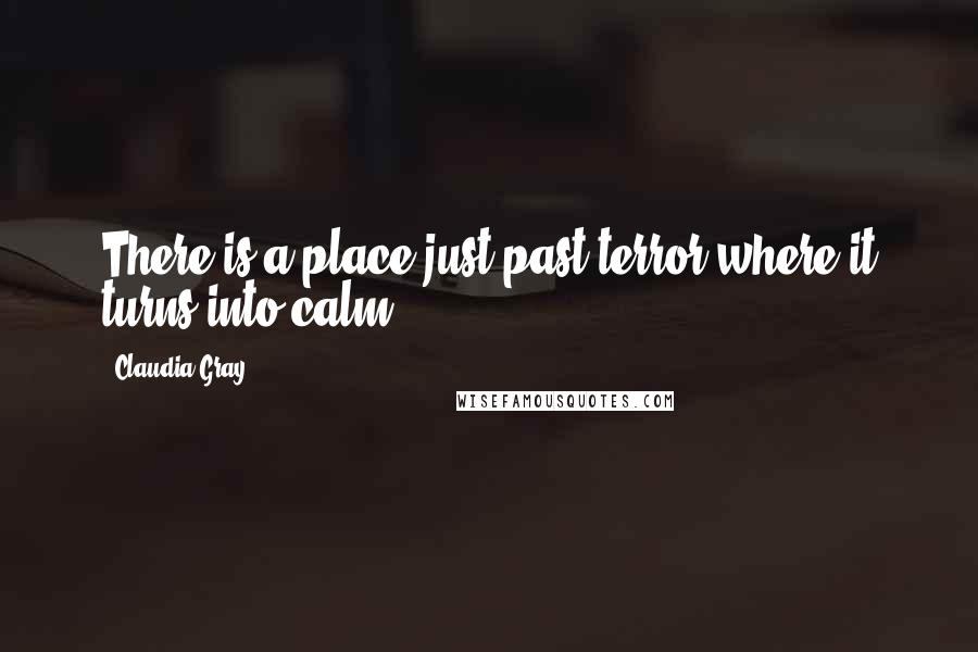Claudia Gray Quotes: There is a place just past terror where it turns into calm ...