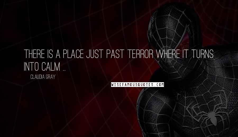 Claudia Gray Quotes: There is a place just past terror where it turns into calm ...