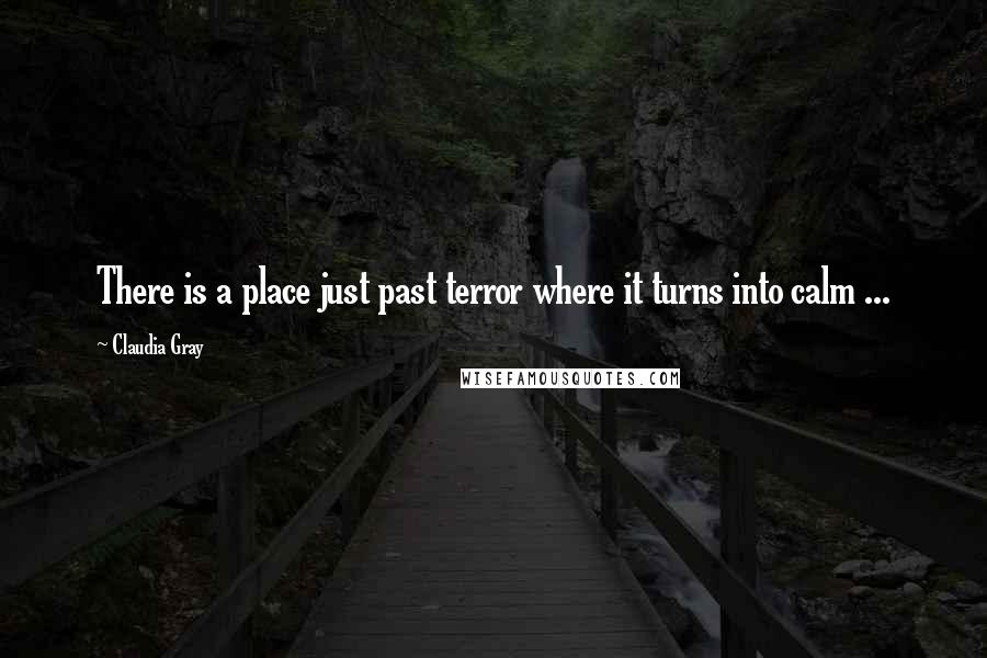 Claudia Gray Quotes: There is a place just past terror where it turns into calm ...