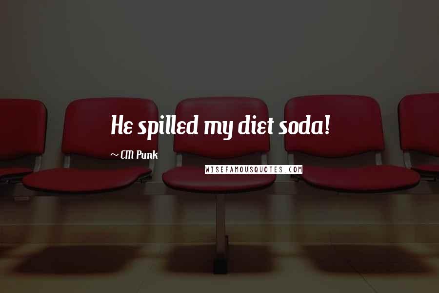 CM Punk Quotes: He spilled my diet soda!