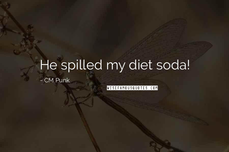 CM Punk Quotes: He spilled my diet soda!