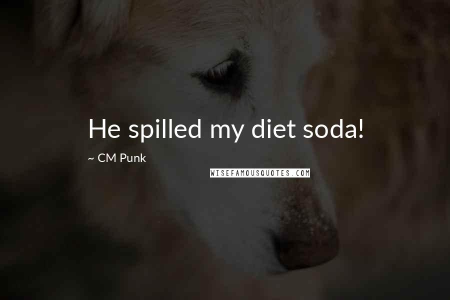 CM Punk Quotes: He spilled my diet soda!