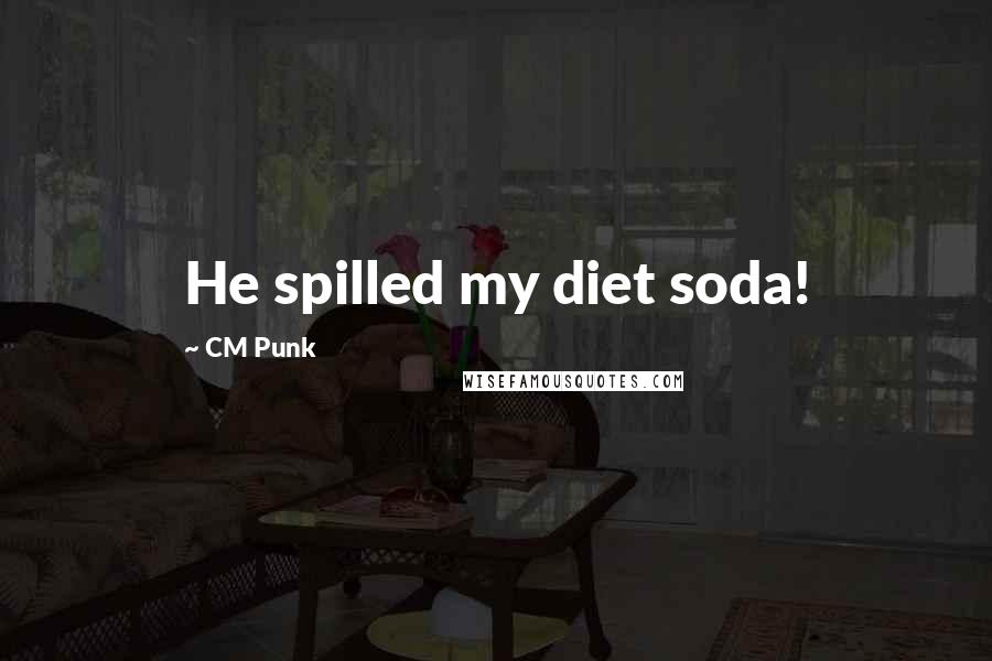 CM Punk Quotes: He spilled my diet soda!