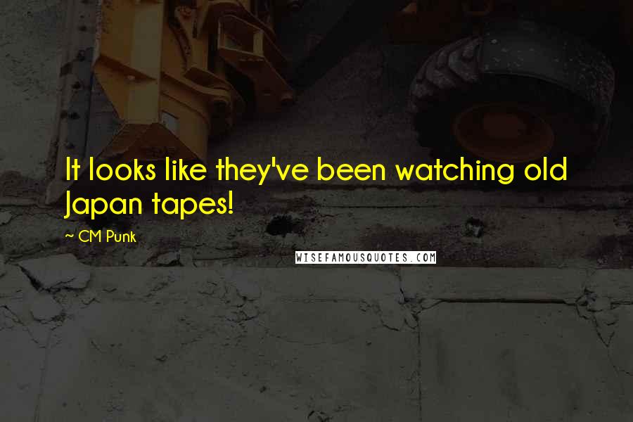 CM Punk Quotes: It looks like they've been watching old Japan tapes!